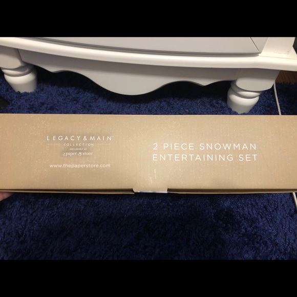 2 Piece Snowman Entertaining Set - Picture 4 of 5